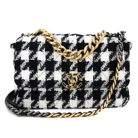 chanel bag black and white|Black Chanel bag price.